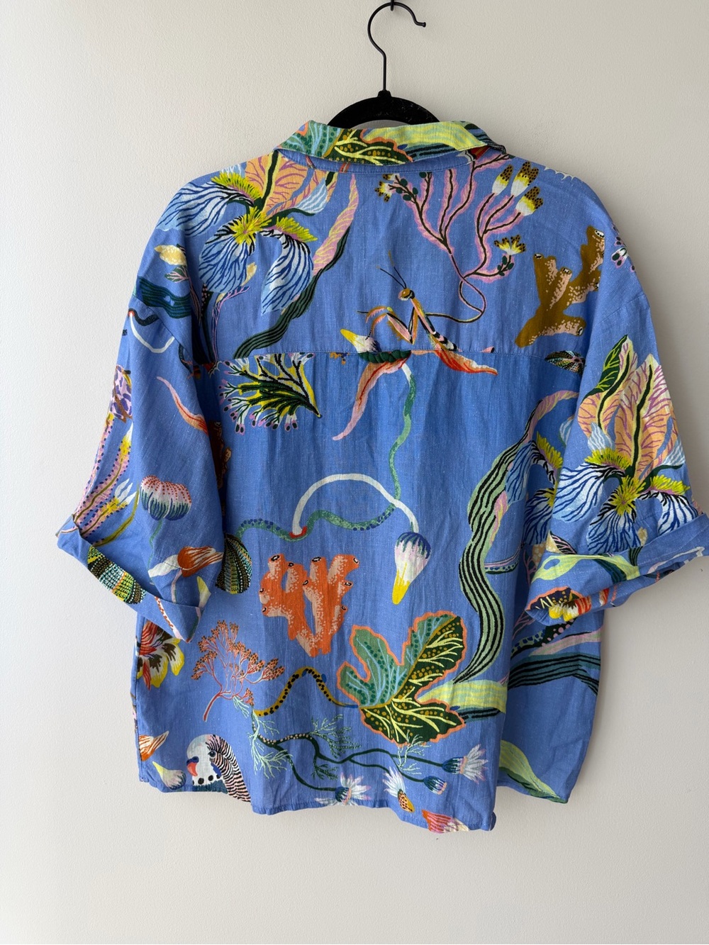 Anthropologie Celandine x Sarah Gordon Linen Blend Buttondown Shirt NWT - Picture 6 of 6